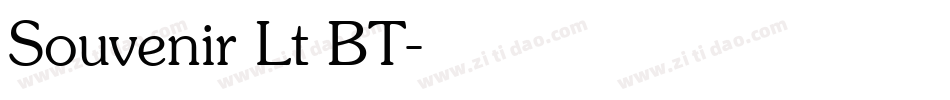 Souvenir Lt BT字体转换
